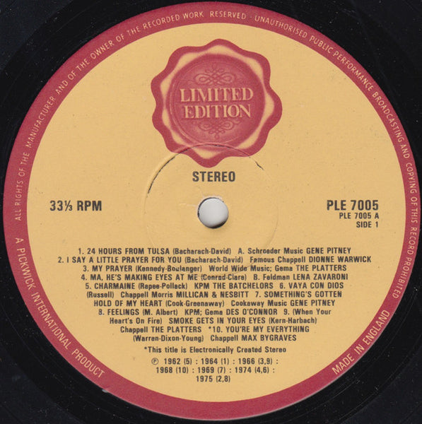 Various : Gala Performance (LP, Comp, Ltd)