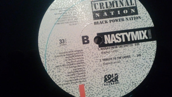 Criminal Nation : Black Power Nation (12", Promo)