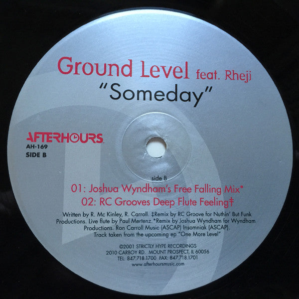 Ground Level (3) Feat. Rheji : Someday (12")