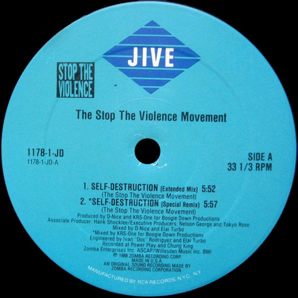 The Stop The Violence Movement : Self Destruction (12")