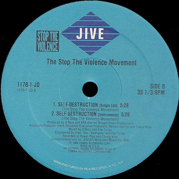 The Stop The Violence Movement : Self Destruction (12")