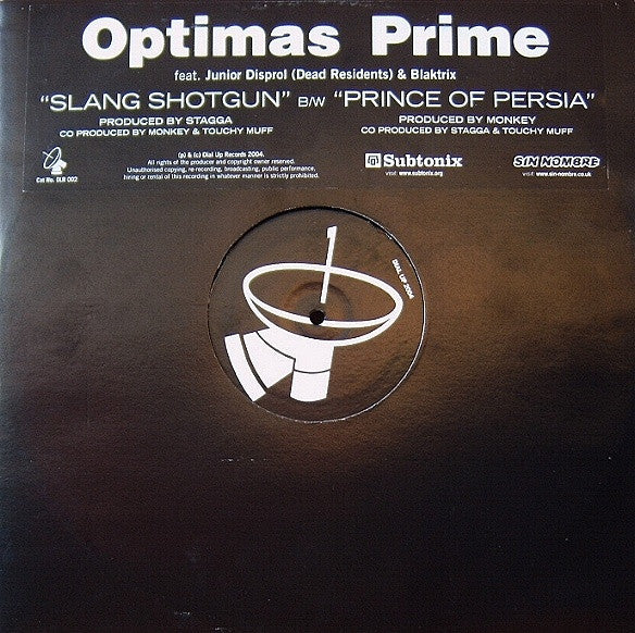 Optimas Prime : Slang Shotgun / Prince Of Persia (12")