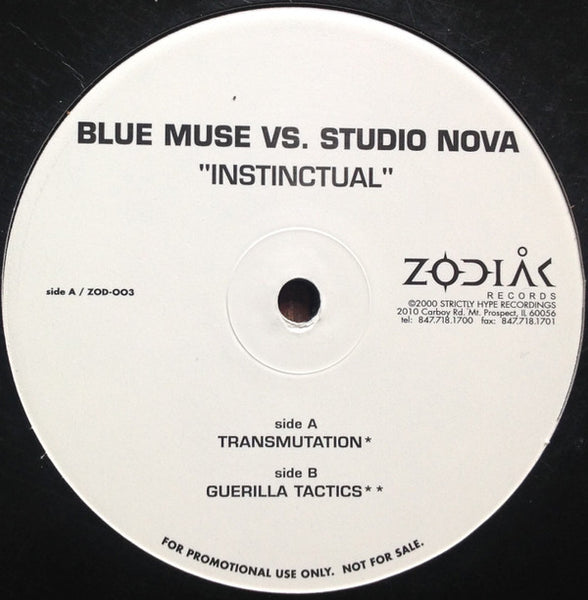 Blue Muse Vs. Studio Nova : Instinctual (12", Promo)