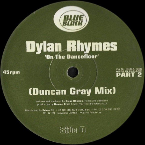 Dylan Rhymes : On The Dancefloor (Part 2) (12", Single)