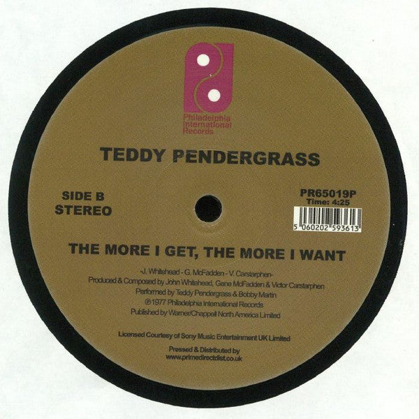 Teddy Pendergrass : You Can't Hide From Yourself / The More I Get, The More I Want (12", RSD, Single, RE)