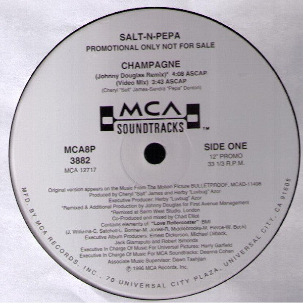 Salt 'N' Pepa : Champagne (12", Promo)