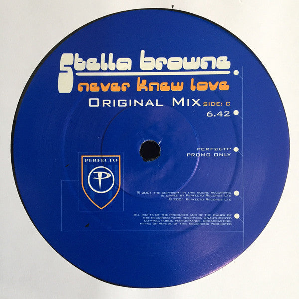 Stella Browne : Never Knew Love (3x12", Promo)