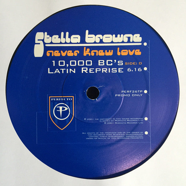 Stella Browne : Never Knew Love (3x12", Promo)