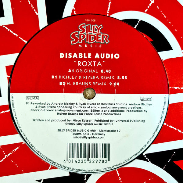 Disable Audio : Roxta (12")