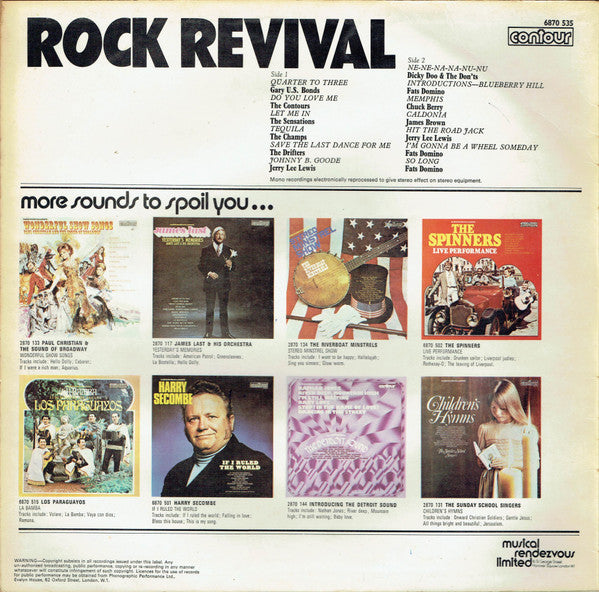 Various : Rock Revival (LP, Comp, RE)