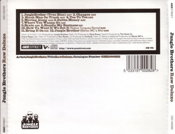 Jungle Brothers : Raw Deluxe (CD, Album)