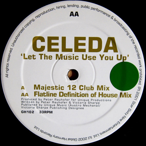 Celeda : Let The Music Use You Up (12")
