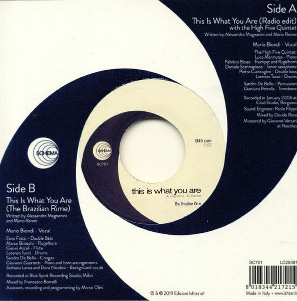 Mario Biondi : This Is What You Are (7", Single)