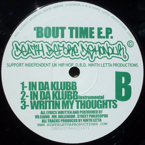 Death Before Dishonour : 'Bout Time E.P. (12", EP)