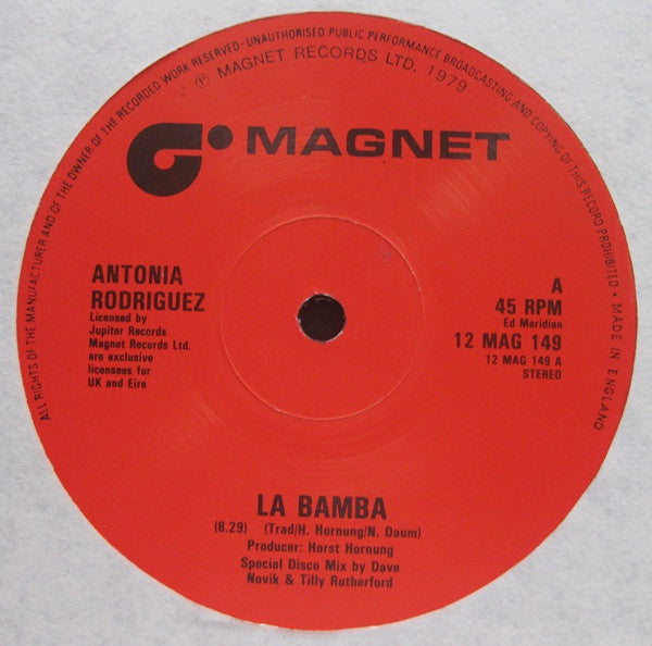 Antonia Rodriguez : La Bamba (12", Ltd)