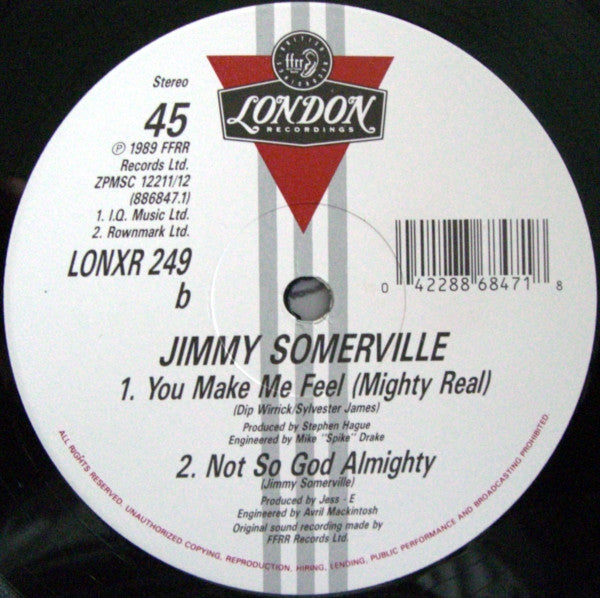 Jimmy Somerville : Mighty Real (Remix) (12", Single)