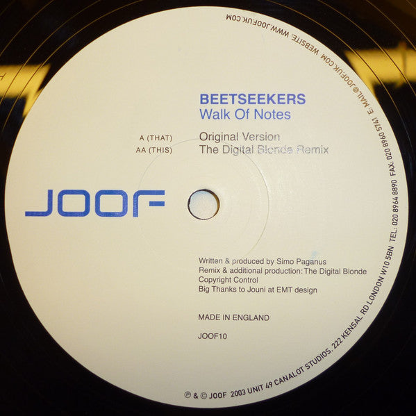 Beetseekers* : Walk Of Notes (12")