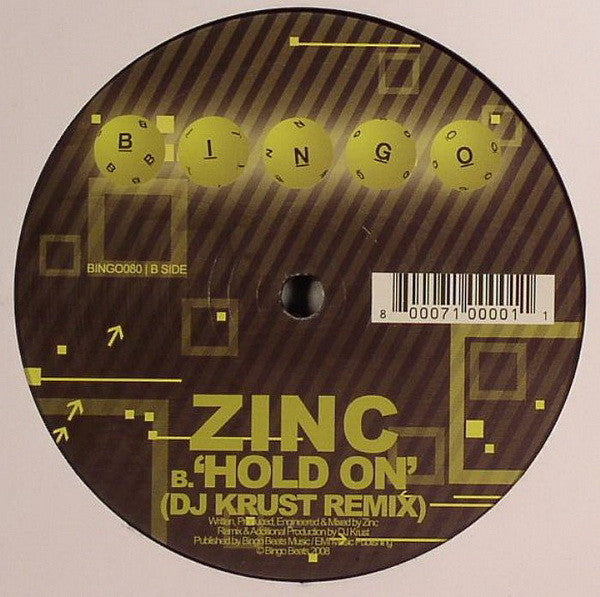 Zinc* : Robot Party / Hold On (DJ Krust Remix) (12")