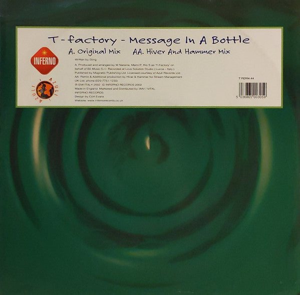 T-Factory* : Message In A Bottle (12")