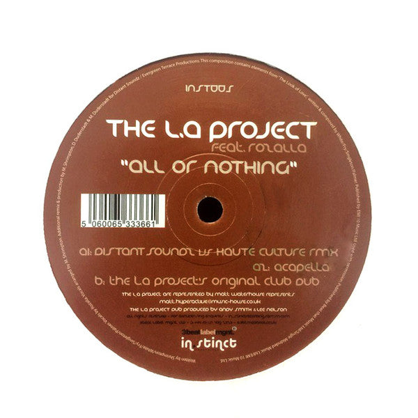 The LA Project Featuring Rozalla : All Or Nothing (12")