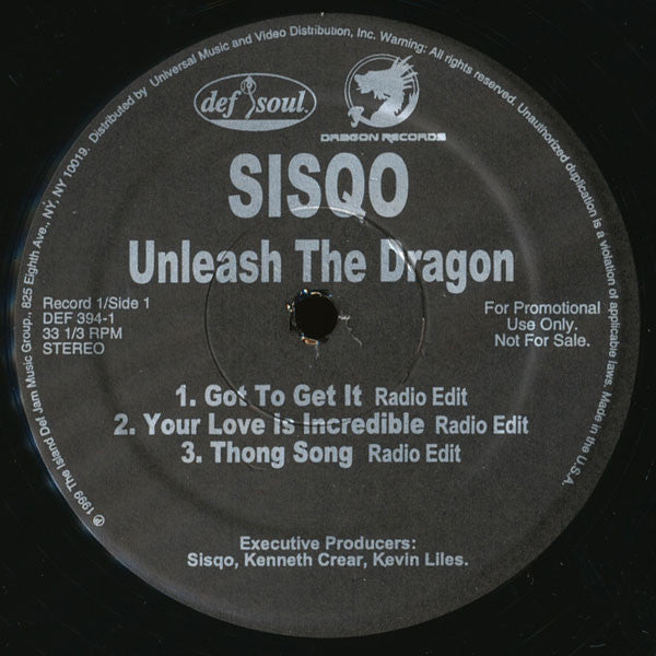 Sisqo : Unleash The Dragon (2x12", Advance, Promo)