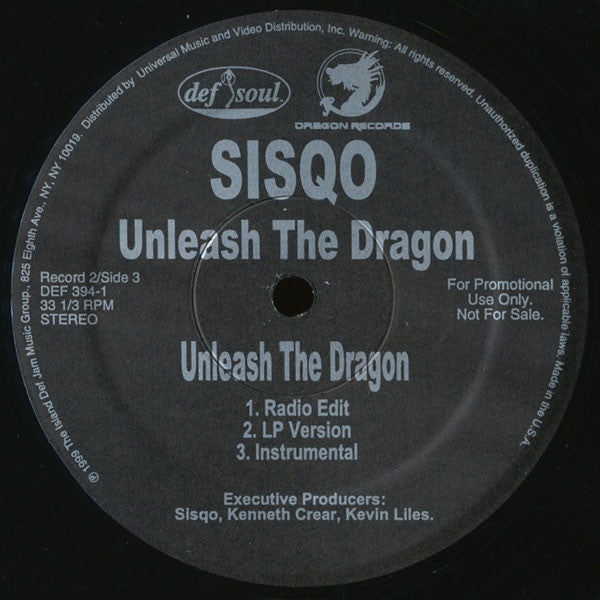 Sisqo : Unleash The Dragon (2x12", Advance, Promo)