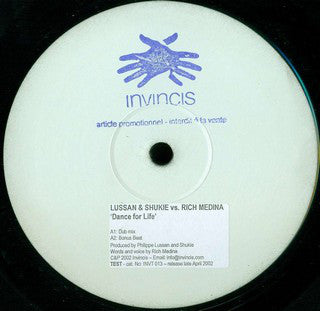 Philippe Lussan & Shukie vs Rich Medina : Dance For Life (12", Promo, W/Lbl)