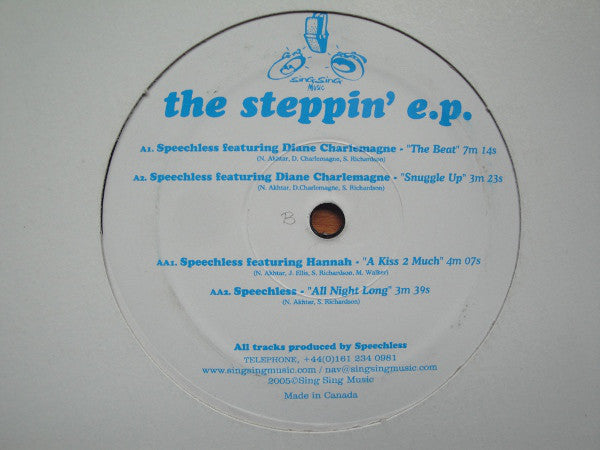 Speechless : The Steppin' E.P (12")