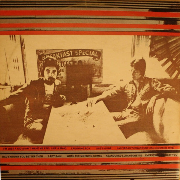 Daryl Hall & John Oates : Abandoned Luncheonette (LP, Album)
