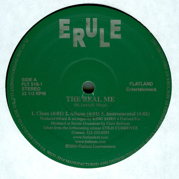 Erule : The Real Me / Here It Is (12", M/Print, Pic)