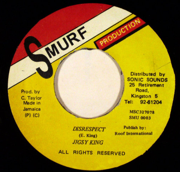 Jigsy King : Disrespect (7", Single)