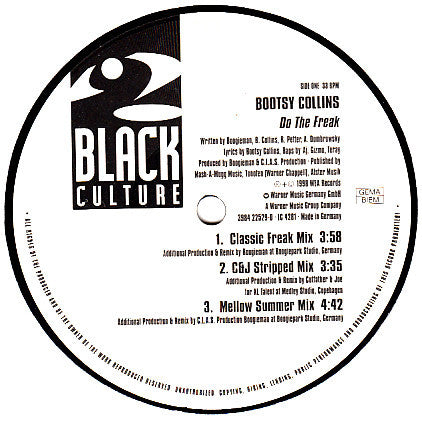 Bootsy Collins : Do The Freak (12", Single)