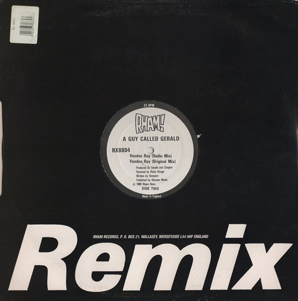 A Guy Called Gerald : Voodoo Ray (Remix) (12", Single)