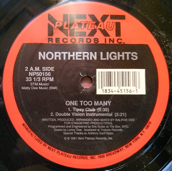 Northern Lights (3) : One Too Many (12")