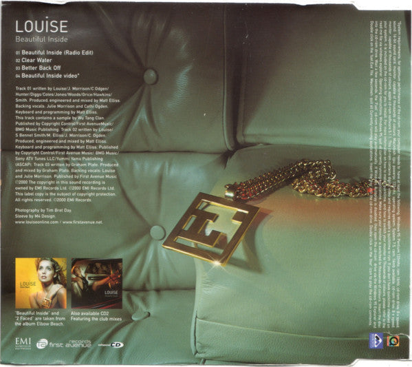 Louise : Beautiful Inside (CD, Single, Enh, CD1)