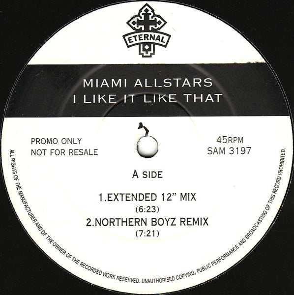 Miami Allstars* : I Like It Like That (12", Promo)