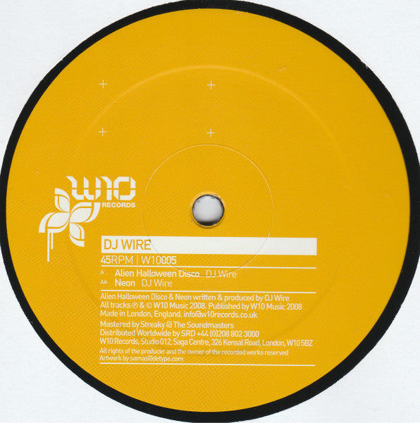 Samuel Wire : Alien Halloween Disco / Neon (12")