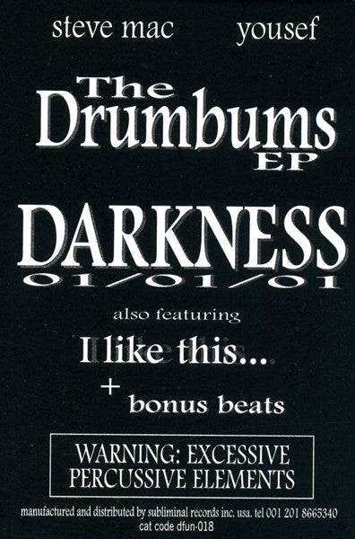 Steve Mac & Yousef : The Drumbums EP (12", EP)