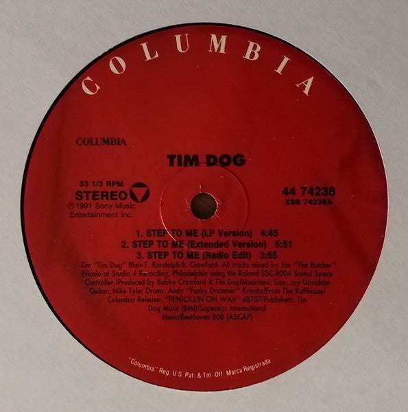 Tim Dog : Step To Me (12", RP)