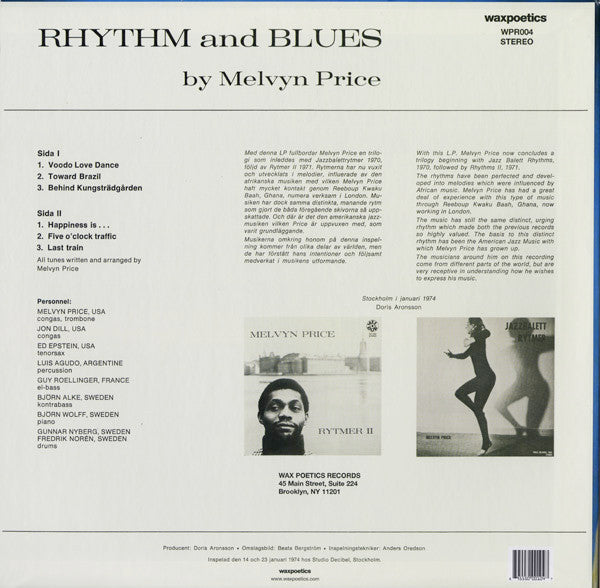 Melvyn Price : Rhythm And Blues (LP, Album, RE, RM)