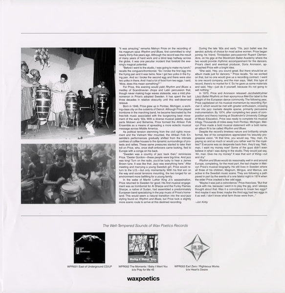 Melvyn Price : Rhythm And Blues (LP, Album, RE, RM)