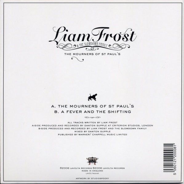Liam Frost & The Slowdown Family : The Mourners Of St Paul's (7", Single, Ltd)