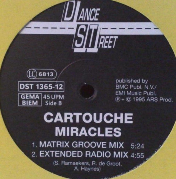 Cartouche : Miracles (12", Maxi)