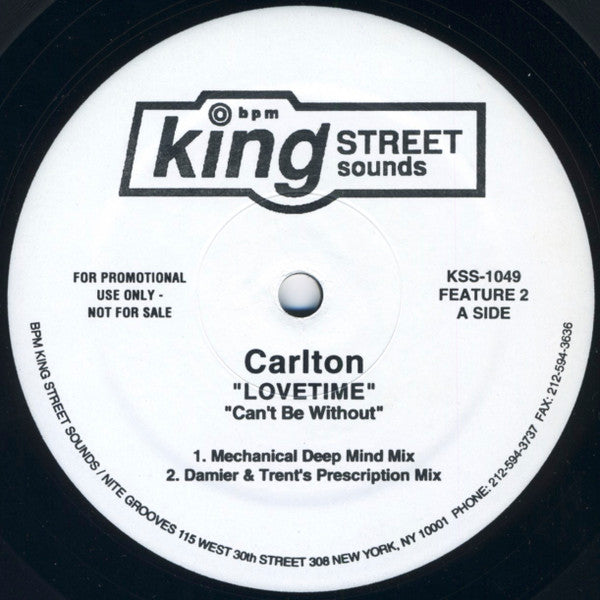 Carlton : Lovetime (2x12", Promo)