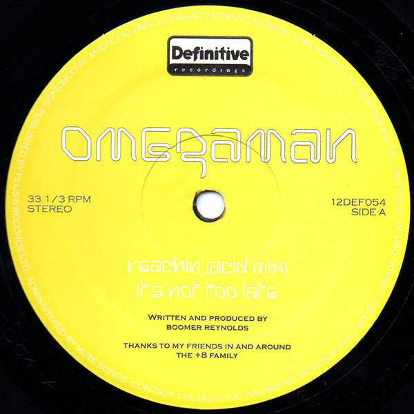 Omegaman : Reachin (12")