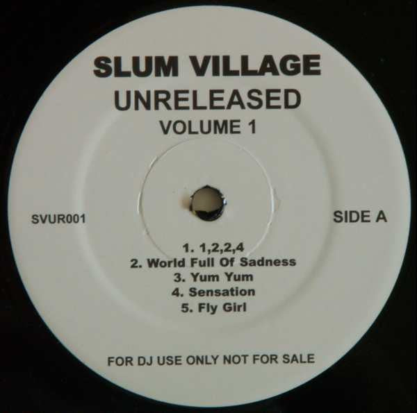 Slum Village : Unreleased Volume 1 (12", Unofficial)