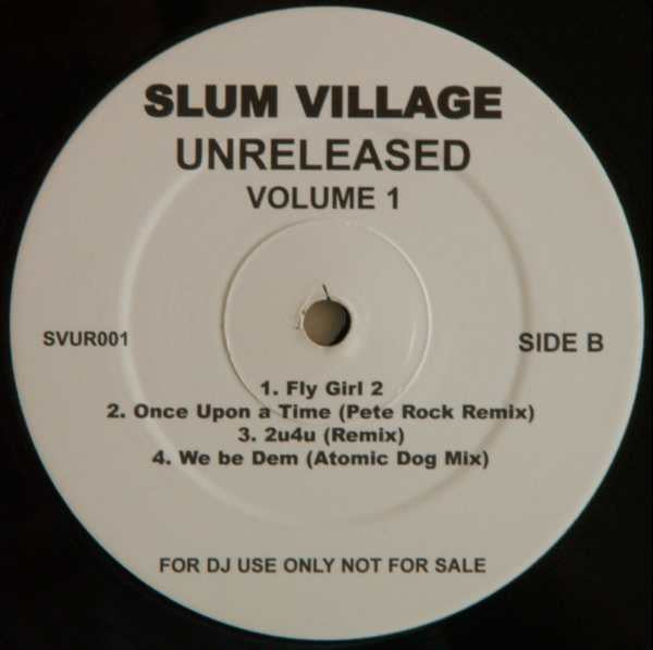 Slum Village : Unreleased Volume 1 (12", Unofficial)