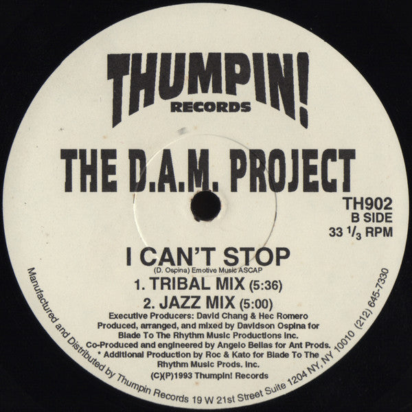 The D.A.M. Project : Stop, Look & Listen (12")