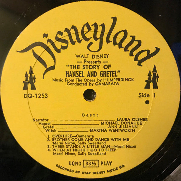 Humperdinck* / Marni Nixon, Sally Sweetland, Kathleen De Spain / Camarata* : The Story Of Hansel And Gretel (LP)