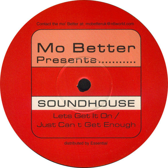 Soundhouse (2) : Lets Get It On / Just Can't Get Enough (12")
